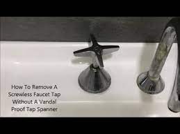 how to remove a less faucet tap