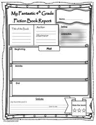 Book Report Fiction And Non Fiction 4th Grade