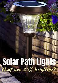 solar path lights that shine 25x
