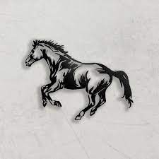 Running Horse Metal Horse Wall Art