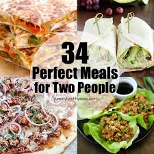 34 easy meal recipes for two people