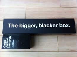 I have provided these documents free of charge for. Cards Against Humanity The Bigger Blacker Box Review In Third Person
