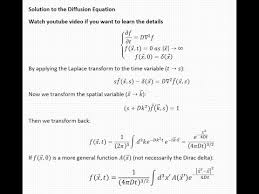 Solution To The Diffusion Equation