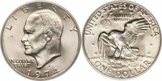 1974 D Eisenhower Dollar Values Facts