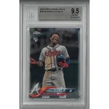 Ronald acuna jr auto relicjersey /99 retro rookie 2020 2018 topps chrome sepia refractor #193 rc baseball stars card set for update series ozzie albies database newest products will best deals da world. Athlon Sports Ronald Acuna Jr Atlanta Braves 2018 Topps Chrome Update Rookie Card Rc Hmt25 Beckett Graded 9 5 Gem Mint