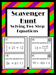 Solving Two Step Equations Activity