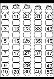 Missing Numbers 1 50 Eight Worksheets Free Printable