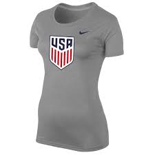 Nike Womens United States Legend T-Shirt (Dark Heather) Size L