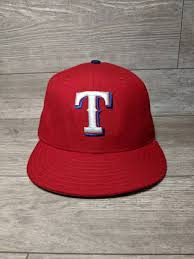 Vintage 90 S Texas Rangers New Era Diamond Collection Fitted Hat