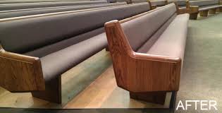 church pew reupholstering services