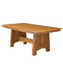 Mission Trestle Dining Table Amish