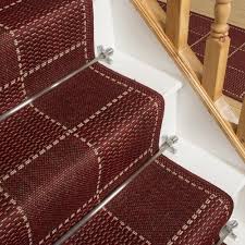 check red stair runner