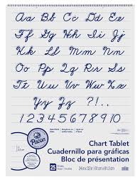 pacon chart tablets w cursive cover ruled 24 x 32 white 25 sheets