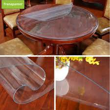 pvc clear round table protector