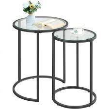 Round Nesting Coffee Table Set