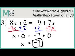 Infinite Algebra 1 One Step Equations