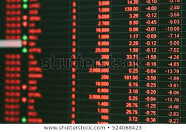 Red Stock Market Price Chart Background Stock Photo Edit