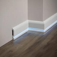 Baseboard Molding With Led Duct Each