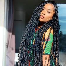 Dreadlock styles dreads styles updo styles short locs hairstyles my hairstyle wedding hairstyles ponytail haircut protective hairstyles hairdos. Tight Faux Locs Learn How To Get Stiffness Out Belletag