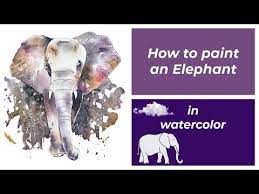 Elephant Painting Watercolor Elephant