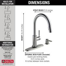 Even without battery power, the faucet will operate with manual function. Single Handle Pull Down Kitchen Faucet With Touch2o Technology And Soap Dispenser 19933t Spsd Dst Delta Faucet