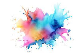 Watercolor Paint Ink Splash Background