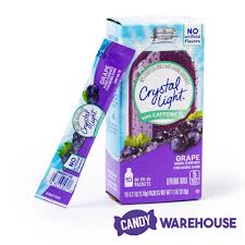 Crystal Light With Caffeine Grape 10 Piece Box Candy Warehouse