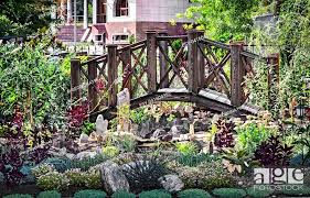 Landscape Design Small Wooden Bridge
