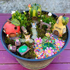 solar orchard fairy garden kit away