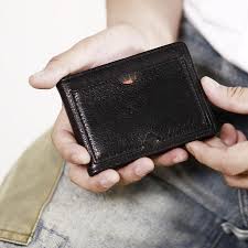 Check spelling or type a new query. Genuine Leather Mens Cool Black Billfold Leather Card Wallet Men Small