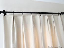 pretty pleated drop cloth curtains