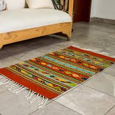 genuine zapotec handwoven rug with