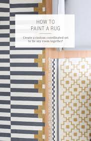 how to paint a rug to make a