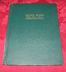 Service Record Book Of Men And Women Of