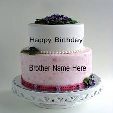 write name on beautiful birthday cake