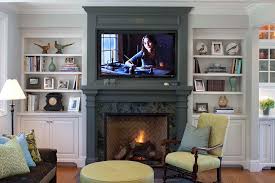Tv Above Fireplace Home Design Ideas