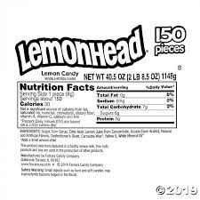 lemonhead hard candy tub 150 piece s