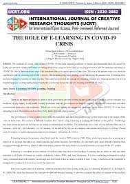 the role of e learning in covid 19 crisis