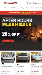 mattress firm inc email newsletters