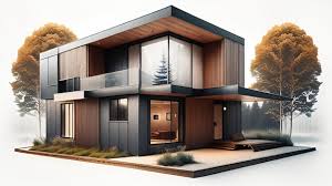3d Luxury Modern Wood House Design