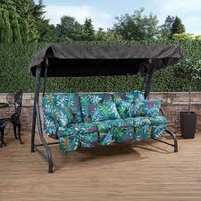 3 seater charcoal swing seat with