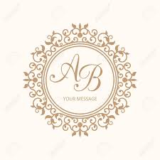 Elegant Floral Monogram Design Template For One Or Two Letters