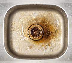 using rust remover to clean out sinks