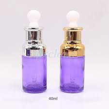 40ml Empty Purple Glass Dropper Bottles