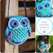 Adorable Crochet Owl Bag Free Crochet