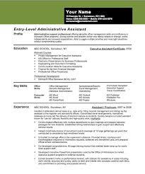 Entry Level Assistant Principal Resume Templates Entry