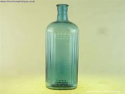55012 Old Antique Glass Poison Bottle