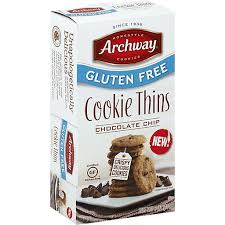 Archway cookies, wedding cake cookies, holiday limited edition, 6 ounce. Archway Cookie Thins Gluten Free Chocolate Chip Cookies Market Basket
