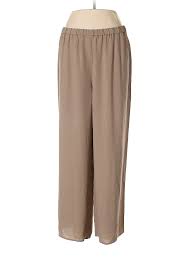Details About Eileen Fisher Women Brown Silk Pants 1x Plus