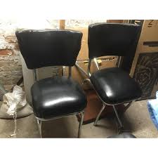 vinyl chrome kitchen chairs aptdeco